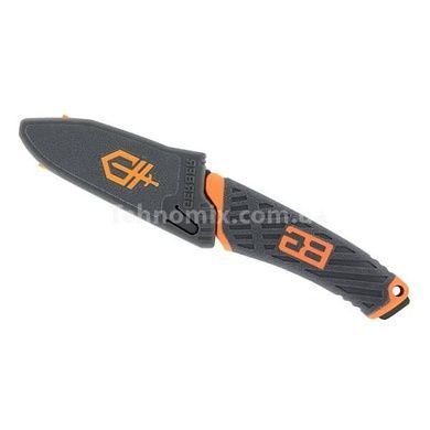 Нож туристический походный с чехлом Compact Fixed Blade Черный с оранжевым