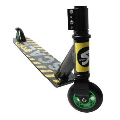 Самокат трюковый ⌀-100 мм до 100кг 49*11 *62см Scale Sports Extrem Черный с желтым