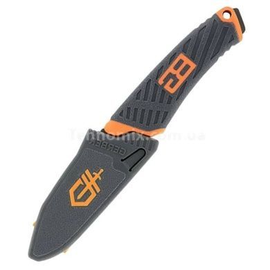 Нож туристический походный с чехлом Compact Fixed Blade Черный с оранжевым