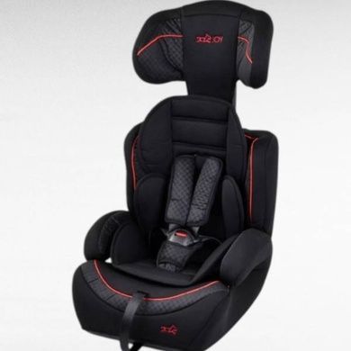 Детское автокресло универсальное от 9-36кг с системой ISOFIX I / II / III группа JOY SX-92250 Черное с красным