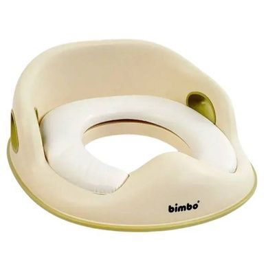 Накладка на унітаз для дітей 31х34х11см BM-09920 Bimbo Біла із салатовим