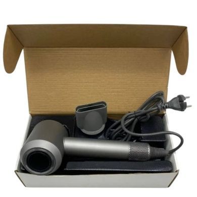 Фен для волосся з насадкою-концентратором 1600Вт Hair Dryer Fan Сірий з червоним