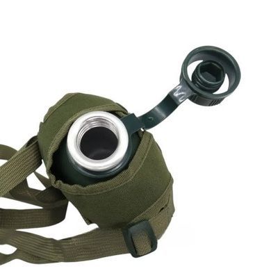 Фляга пластикова з чохлом у забарвленні камуфляжу MILITARY STYLE 1L Зелений