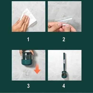Ершик для унитаза Toilet Brush (силиконовый с дозатором для моющего) Белый
