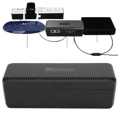 Джерело безперебійного живлення міні-UPS ємністю 10400mAh Чорний