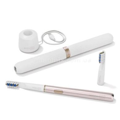 Звуковая зубная щетка отбеливающая Medica+ LUX 10Х Portable (Япония) Розовое золото 50998