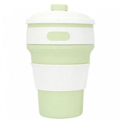 Силіконовий стакан складаний Silicon Magic Cup Зелений