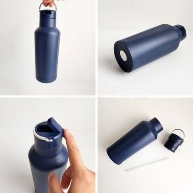 Термос із нержавіючої сталі 500мл Vacuum cup Синій