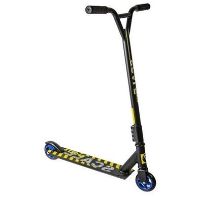Самокат трюковый ⌀-100 мм до 100кг 49*11 *62см Scale Sports Extrem Черный с желтым