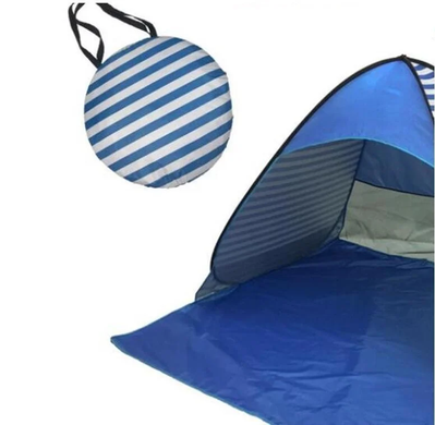 Пляжная палатка с защитой от ультрафиолета Stripe - размер 150/165/110 - синяя