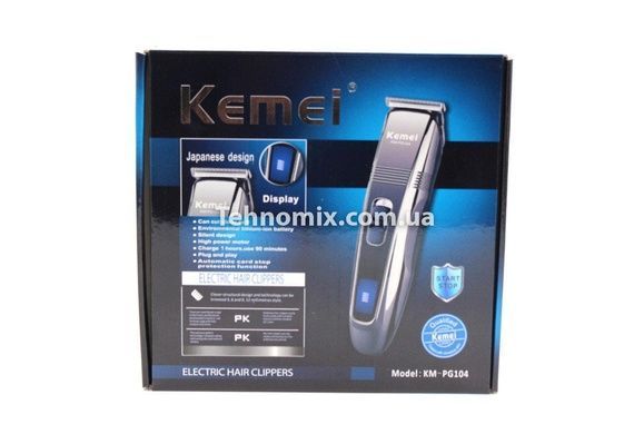 Машинка для стрижки волос KEMEI KM-PG104 (4 насадки)