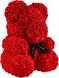 Ведмедик з 3D троянд Zupo Crafts 25 см Червоний + подарункова упаковка