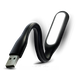 Портативний гнучкий LED USB світильник black