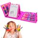 Набір для дитячої творчості у валізі з 208 предметів Рожевий