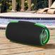 Bluetooth-колонка аккумуляторная USB, TF-карта, AUX 15Вт Gedi-128 Черная с салатовым