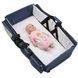 Сумка для мам многофункциональная, переноска-кровать для младенцев Baby room Синяя