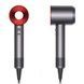 Фен для волосся з насадкою-концентратором 1600Вт Hair Dryer Fan Сірий з червоним