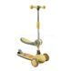 Самокат детский 3в1 с сидением, музыкой и подсветкой Skyper JT-38754 Желтый с серым