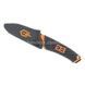 Нож туристический походный с чехлом Compact Fixed Blade Черный с оранжевым