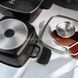 Набір квадратних каструль кришками + сковорода 7 предметів Top Kitchen TK000103 Чорний