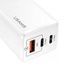 Зарядное устройство блок питания Usams US-CC110 T33 65W 3 Ports GaN Mini Fast Charger Белое
