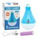 Лампочка з акумулятором 1x18650 LY-V09 30w USB Біла з блакитним