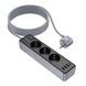 Подовжувач мережевий BOROFONE BAC8 Power 3-position socket (1C3A) (EU/GER) 3м Чорний