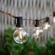 Гірлянда в ретро стилі вулична із сонячною панеллю 7.6м/25 LED НА-90 Чорна
