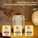 Ночник настольный металлический на батарейках LED D24 Gold