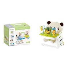 Стільчик для годування + ігровий 2в1 Ведмедик Happycute Baby Зелений