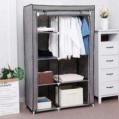 Складной тканевый шкаф Storage Wardrobe 68110 Темно-серый