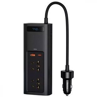 Автомобільний інвертор Baseus In-car Inverter 150W (220V CN/EU) Black