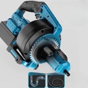 Акумуляторна машина для каналізації 48V DOMOTEC/DALISHENTONG Чорна з блакитним