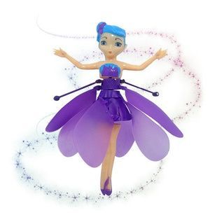Летающая кукла фея Flying Fairy летит за рукой Фиолетовая