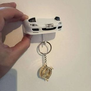 Тримач настінний для ключів Авто з підсвічуванням фар Trueno Білий