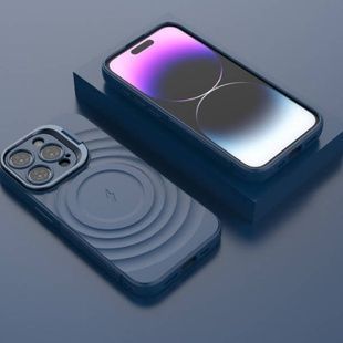 Чехол MagSafe soft-touch with stand Iphone 15 Pro Max Blue