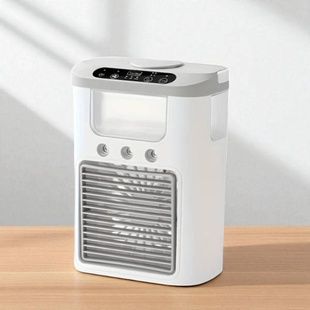 Вентилятор-охладитель настольный с резервуаром для воды 560мл и функцией увлажнения AND XL-1346 Белый с серым