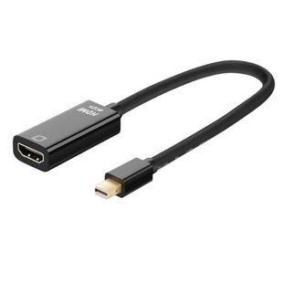 Кабель адаптер 15см Mini Displayport - HDMI 2K 4K Черный