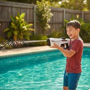 Пістолет генератор мильних бульбашок з підсвічуванням 4*АА S 660 Bubble Gun Білий з фіолетовим