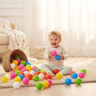 Набор шариков для сухого бассейна 60мм 100шт в сетке M Toys 17101 Разноцветные