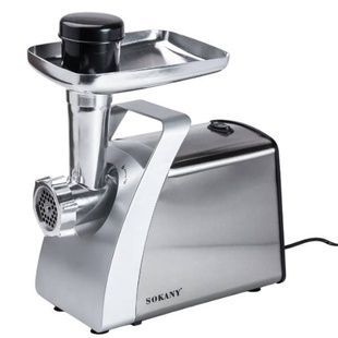 Мясорубка настольная бытовая 2400ВТ Sokany SK-06001 Серая