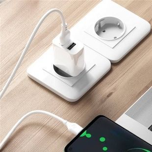 Мережевий зарядний пристрій блок живлення XO L109 Dual USB-A 2.4A Charger with Lightning cable