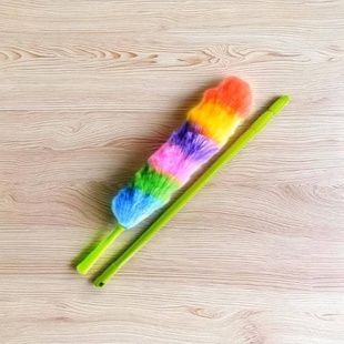 Щётка для пыли антистатическая с телескопической ручкой Разноцветная