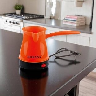 Турка електрична 0,5 л 600Вт Deluxe SK-205 Помаранчева
