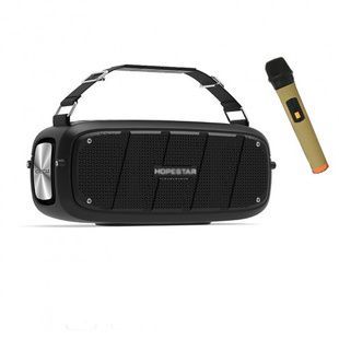 Колонка Bluetooth HOPESTAR A20 PRO + мікрофон Чорна