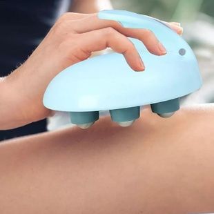 Масажер роликовий ручний антицелюлітний Body Shape Блакитний