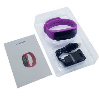 Фітнес браслет M5 Band Smart Watch Bluetooth Фіолетовий