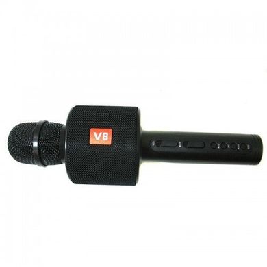 Беспроводной микрофон караоке SPS V8 с bluetooth в чехле Черный