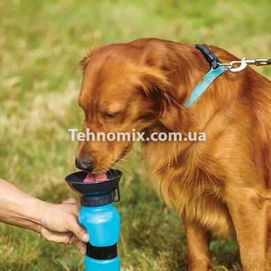 Бутылка питьевой воды для животных Синяя