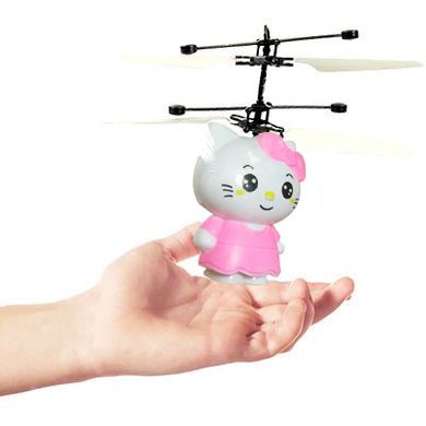 Летающий светящийся сенсорный шар вертолет Sensor Flying Ball Hello Kitty
